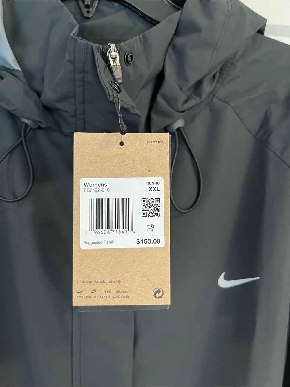 Nike Women’s Oversize Storm-fit Swift Running Jacket-NWT-size XXL